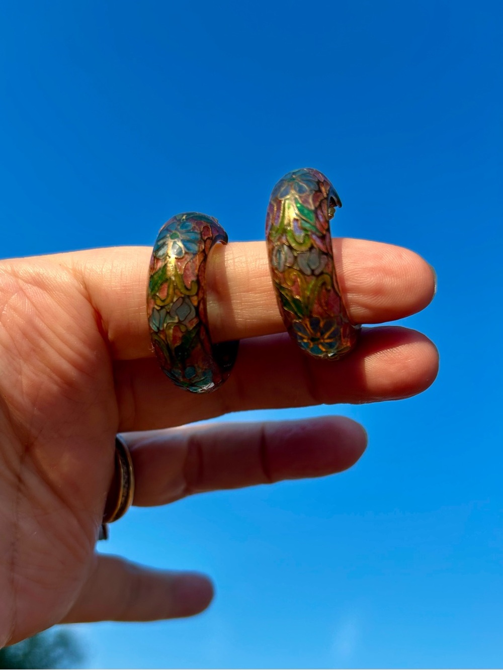 Vintage Earrings Asian Plique A Jour
"Letting in Light" Stained Glass
Cloisonne